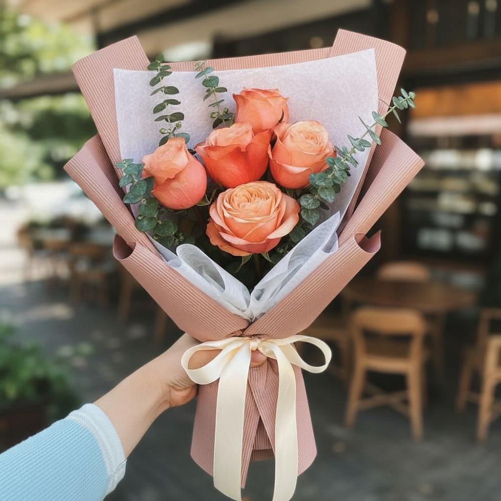 Букет цветов из: Розы в Усады