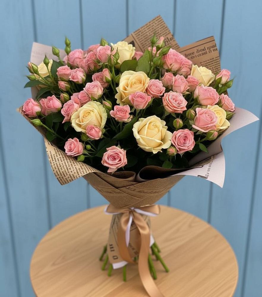 Букет цветов из: Розы в Усады