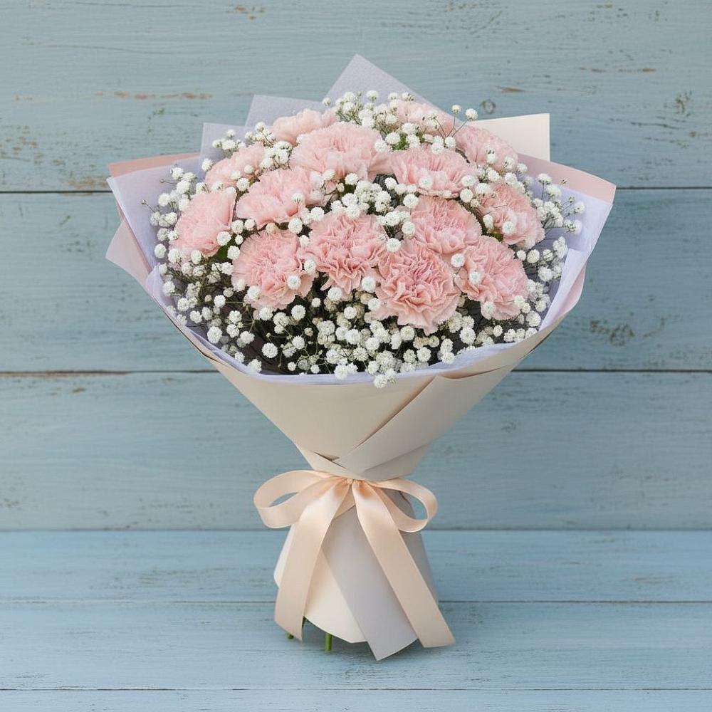 Букет цветов из: Гвоздики в Усады