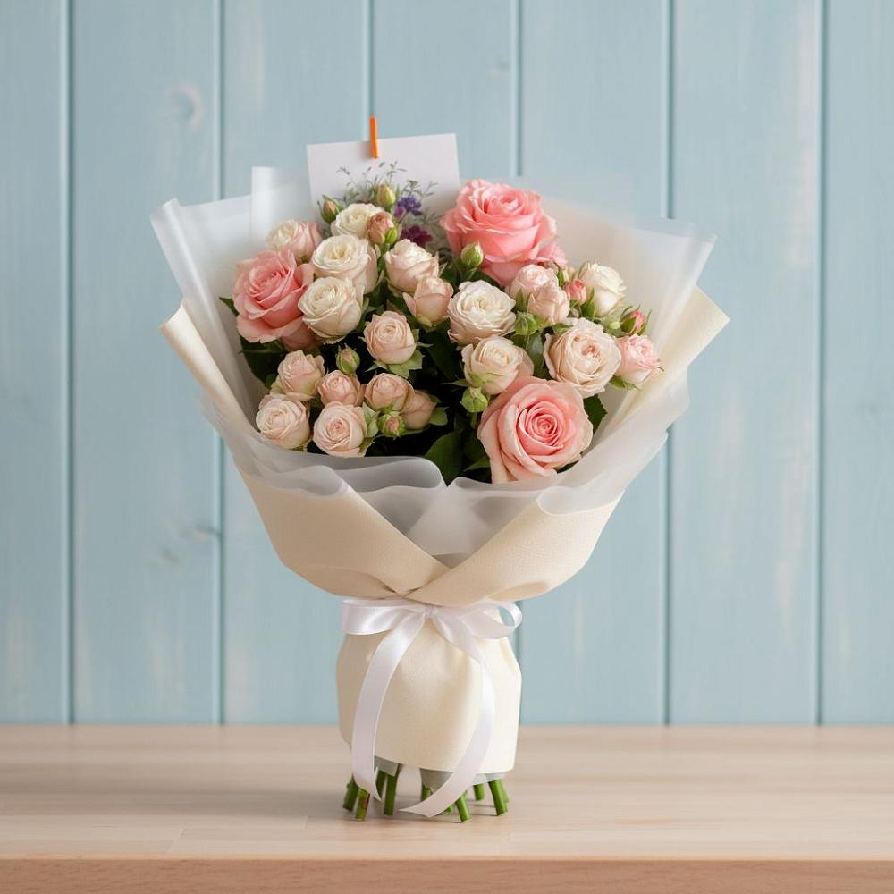 Букет цветов из: Розы в Усады