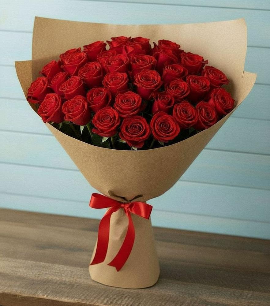Букет Красные розы Милано в Усады