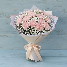 Букет цветов из:  Гвоздики в Усады