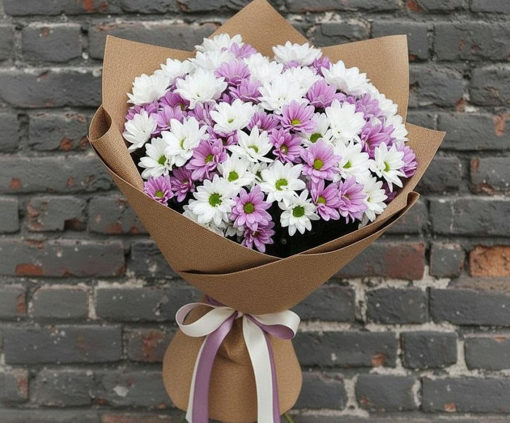 Букет цветов из: Хризантемы в Усады