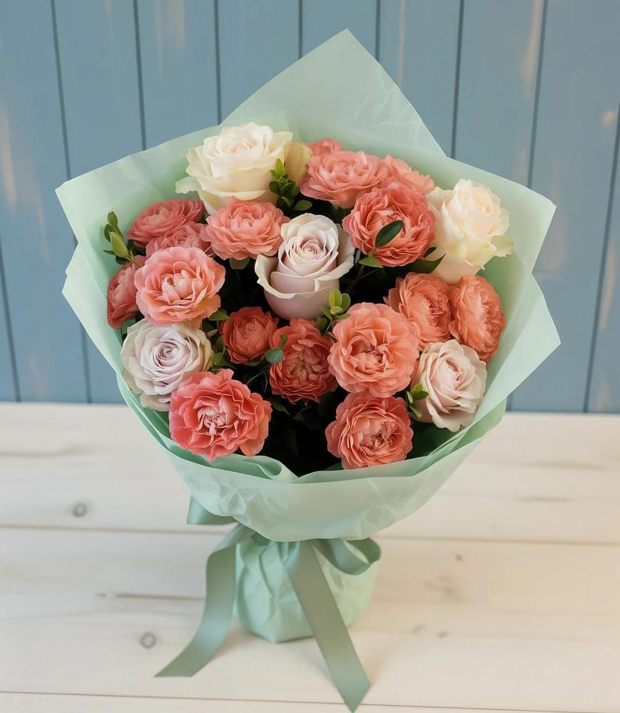 Букет цветов из: Розы в Усады