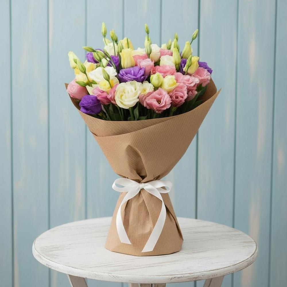 Букет цветов из: Лизиантусы в Усады