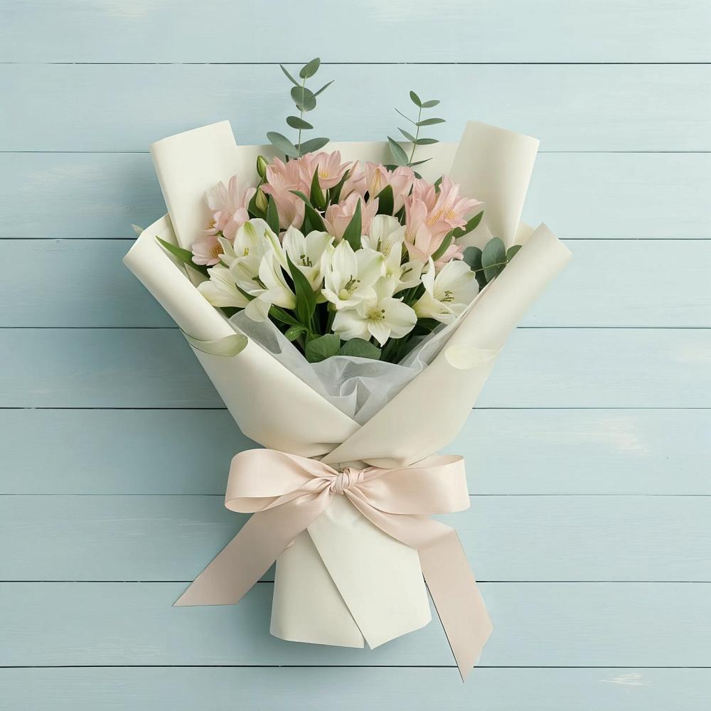 Букет цветов из: Альстромерии в Усады