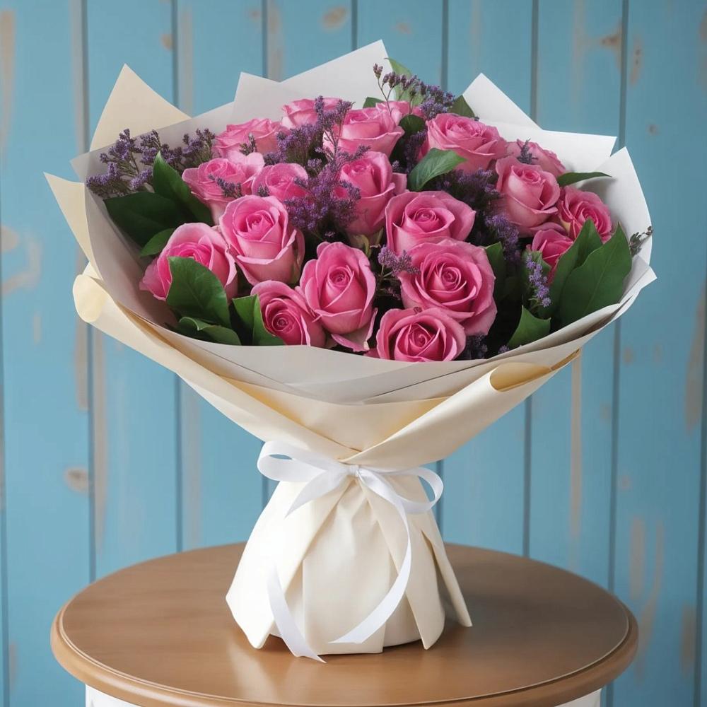 Букет цветов из: Розы в Усады