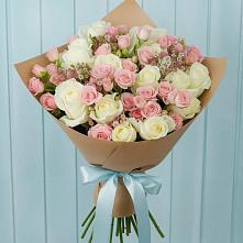 Букет цветов из:  Розы в Усады